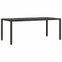 Conjunto de Comedor de Jardín 7 pcs Negro ratán sintético en Sillas de jardín | Comprar online en Foru.es