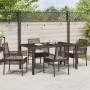 Conjunto de Comedor de Jardín 5 pcs Marrón ratán sintético en Sillas de jardín | Comprar online en Foru.es