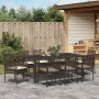 Conjunto de Comedor de Jardín 9 pcs Marrón ratán sintético en Sillas de jardín | Comprar online en Foru.es