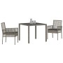 Conjunto de Comedor de Jardín 3 pcs Gris ratán sintético en Sillas de jardín | Comprar online en Foru.es