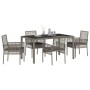 Conjunto de Comedor de Jardín 5 pcs Gris ratán sintético en Sillas de jardín | Comprar online en Foru.es