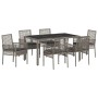 Conjunto de Comedor de Jardín 7 pcs Gris ratán sintético en Sillas de jardín | Comprar online en Foru.es