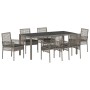 Conjunto de Comedor de Jardín 7 pcs Gris ratán sintético en Sillas de jardín | Comprar online en Foru.es