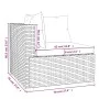 Set muebles de jardín 9 piezas y cojines ratán sintético marrón de vidaXL, Conjuntos de jardín - Ref: Foro24-3102003, Precio:...