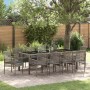 Conjunto de Comedor de Jardín 11 pcs Gris ratán sintético en Sillas de jardín | Comprar online en Foru.es