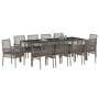 Conjunto de Comedor de Jardín 11 pcs Gris ratán sintético en Sillas de jardín | Comprar online en Foru.es