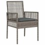 Conjunto de Comedor de Jardín 11 pcs Gris ratán sintético en Sillas de jardín | Comprar online en Foru.es