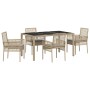Conjunto de Comedor de Jardín 5 pcs Beige ratán sintético en Sillas de jardín | Comprar online en Foru.es