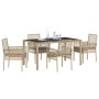 Conjunto de Comedor de Jardín 5 pcs Beige ratán sintético en Sillas de jardín | Comprar online en Foru.es
