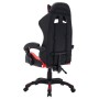 Silla gaming con luces LED RGB cuero sintético rojo y negro en Sillas de oficina | Comprar online en Foru.es