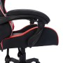 Silla gaming con luces LED RGB cuero sintético rojo y negro en Sillas de oficina | Comprar online en Foru.es