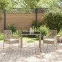 Conjunto de Comedor de Jardín 3 pcs Beige ratán sintético en Sillas de jardín | Comprar online en Foru.es