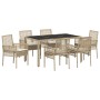 Conjunto de Comedor de Jardín 7 pcs Beige ratán sintético en Sillas de jardín | Comprar online en Foru.es