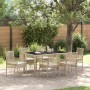 Conjunto de Comedor de Jardín 7 pcs Beige ratán sintético en Sillas de jardín | Comprar online en Foru.es