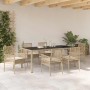 Conjunto de Comedor de Jardín 7 pcs Beige ratán sintético en Sillas de jardín | Comprar online en Foru.es