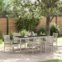 Conjunto de Comedor de Jardín 7 pcs Gris Claro ratán sintético en Sillas de jardín | Comprar online en Foru.es