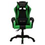 Silla gaming con luces LED RGB cuero sintético verde y negro en Sillas de oficina | Comprar online en Foru.es
