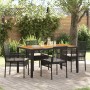 Conjunto de Comedor de Jardín 5 pcs Negro ratán sintético en Sillas de jardín | Comprar online en Foru.es