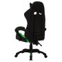 Silla gaming con luces LED RGB cuero sintético verde y negro en Sillas de oficina | Comprar online en Foru.es