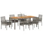 Conjunto de Comedor de Jardín 7 pcs Gris ratán sintético en Sillas de jardín | Comprar online en Foru.es