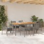 Conjunto de Comedor de Jardín 7 pcs Gris ratán sintético en Sillas de jardín | Comprar online en Foru.es