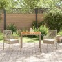 Conjunto de Comedor de Jardín 3 pcs Beige ratán sintético en Sillas de jardín | Comprar online en Foru.es