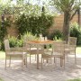 Conjunto de Comedor de Jardín 5 pcs Beige ratán sintético en Sillas de jardín | Comprar online en Foru.es