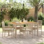 Conjunto de Comedor de Jardín 5 pcs Beige ratán sintético en Sillas de jardín | Comprar online en Foru.es