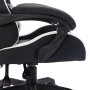 Silla gaming con luces LED RGB cuero sintético blanco y negro en Sillas de oficina | Comprar online en Foru.es