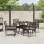 Conjunto de Comedor de Jardín 5 pcs Marrón ratán sintético en Sillas de jardín | Comprar online en Foru.es