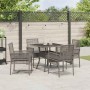 Conjunto de Comedor de Jardín 5 pcs Gris ratán sintético en Sillas de jardín | Comprar online en Foru.es