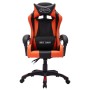 Silla gaming con luces LED RGB cuero sintético naranja y negro en Sillas de oficina | Comprar online en Foru.es