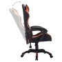 Silla gaming con luces LED RGB cuero sintético naranja y negro en Sillas de oficina | Comprar online en Foru.es