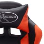 Silla gaming con luces LED RGB cuero sintético naranja y negro en Sillas de oficina | Comprar online en Foru.es