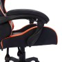 Silla gaming con luces LED RGB cuero sintético naranja y negro en Sillas de oficina | Comprar online en Foru.es