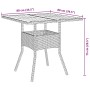 Conjunto de Comedor de Jardín 3 pcs Negro ratán sintético en Sillas de jardín | Comprar online en Foru.es