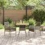 Conjunto de Comedor de Jardín 3 pcs Gris ratán sintético en Sillas de jardín | Comprar online en Foru.es