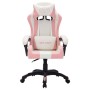 Silla gaming con luces LED RGB cuero sintético rosa y negro en Sillas de oficina | Comprar online en Foru.es
