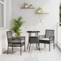Conjunto de Comedor de Jardín 3 pcs Negro ratán sintético en Sillas de jardín | Comprar online en Foru.es