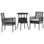 Conjunto de Comedor de Jardín 3 pcs Negro ratán sintético en Sillas de jardín | Comprar online en Foru.es
