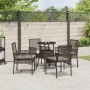 Conjunto de Comedor de Jardín 5 pcs Marrón ratán sintético en Sillas de jardín | Comprar online en Foru.es