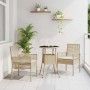 Conjunto de Comedor de Jardín 3 pcs Beige Poliratán en Sillas de jardín | Comprar online en Foru.es