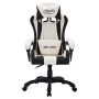Silla gaming con luces LED RGB cuero sintético blanco y negro en Sillas de oficina | Comprar online en Foru.es