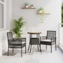 Conjunto de Comedor de Jardín 3 pcs Negro ratán sintético en Sillas de jardín | Comprar online en Foru.es