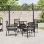 Conjunto de Comedor de Jardín 5 pcs Negro ratán sintético en Sillas de jardín | Comprar online en Foru.es