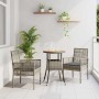 Conjunto de Comedor de Jardín 3 pcs Gris ratán sintético en Sillas de jardín | Comprar online en Foru.es
