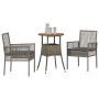 Conjunto de Comedor de Jardín 3 pcs Gris ratán sintético en Sillas de jardín | Comprar online en Foru.es