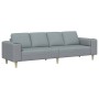 Sofá de sala Gris Claro 250 x 77 x 76 cm Poliéster en Sofás | Comprar online en Foru.es