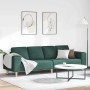 Sofá de sala Verde oscuro 250 x 77 x 76 cm Poliéster en Sofás | Comprar online en Foru.es