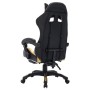 Silla gaming con luces LED RGB cuero sintético dorado y negro en Sillas de oficina | Comprar online en Foru.es